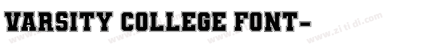 Varsity College Font字体转换